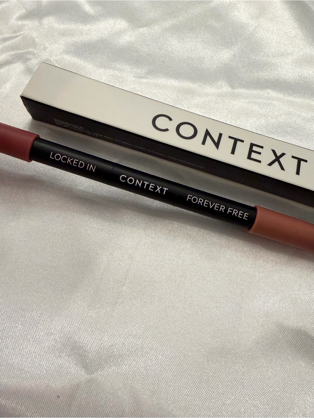 Context Skin Dual Lip Pencil FOREVER FREE + LOCKED IN 0.04 Oz / .5g x 2 Matte
